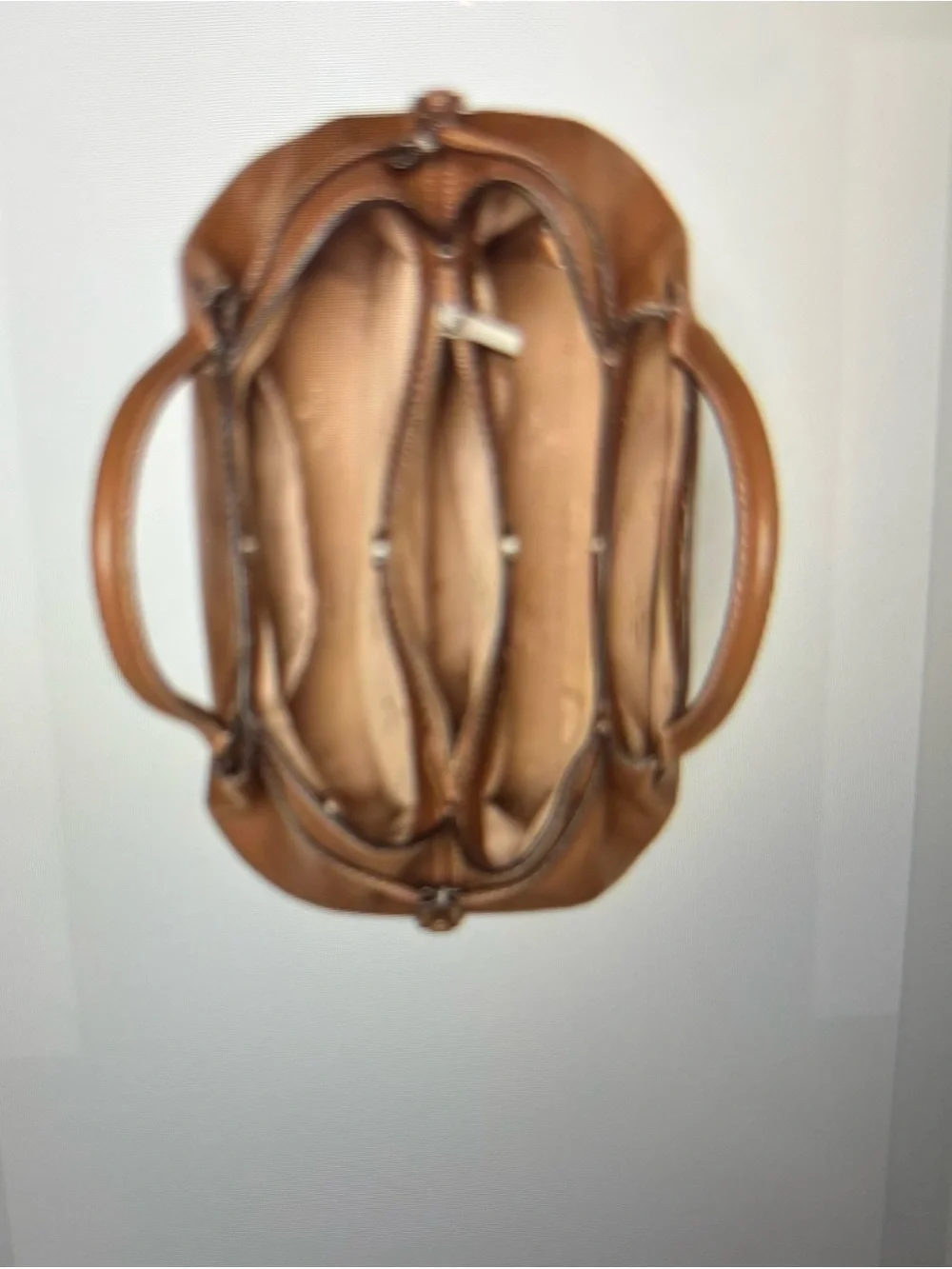 New kate spade New York Large Brown Dumpling Pebble Leather Satchel